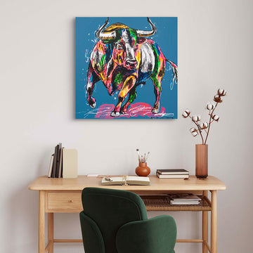 Bull on a Mission (Original Painting)
