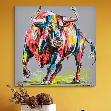 Bull Time (Original Painting)