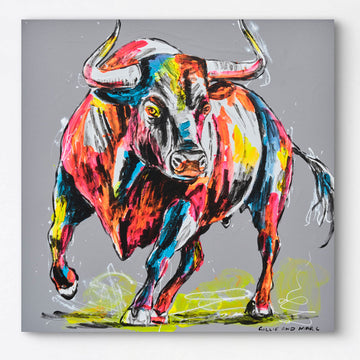 Bull Time (Original Painting)