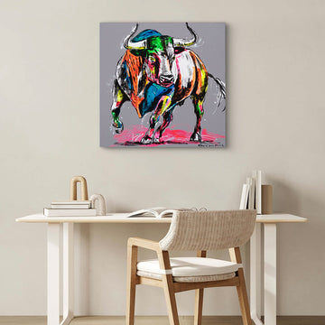 Bull with Love in Its Heart (Original Painting)