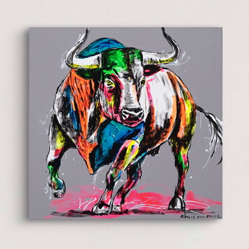 Bull with Love in Its Heart (Original Painting)