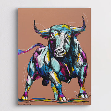 Bulls Breakaway (Original Painting)