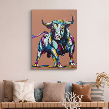 Bulls Breakaway (Original Painting)