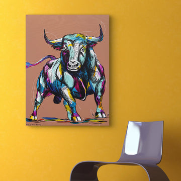 Bulls Breakaway (Original Painting)