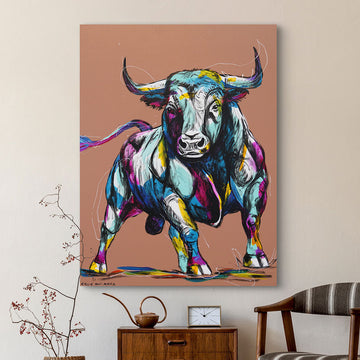 Bulls Breakaway (Original Painting)
