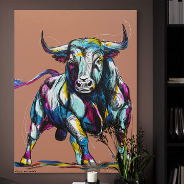 Bulls Breakaway (Original Painting)