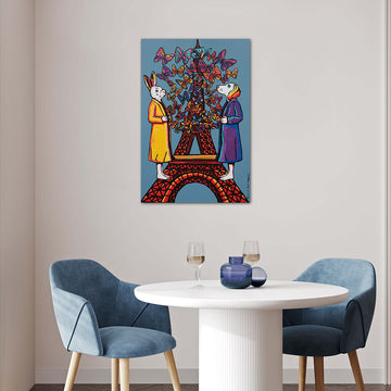 Butterfly Love in Paris (Original Painting)