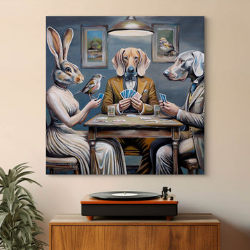 Cards for Three (Original Painting)