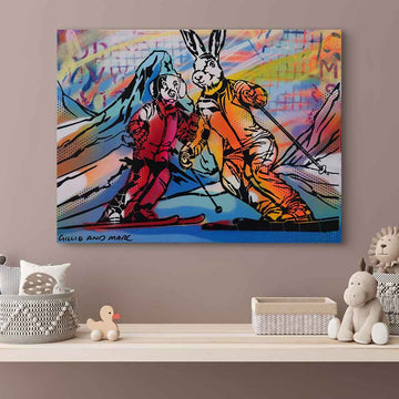 Carving Through Clouds (Original Painting)