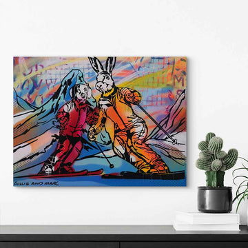 Carving Through Clouds (Original Painting)