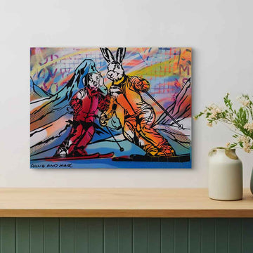 Carving Through Clouds (Original Painting)