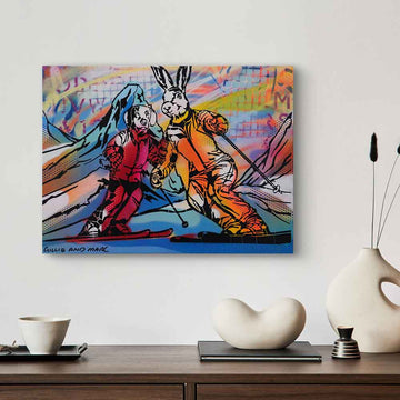 Carving Through Clouds (Original Painting)