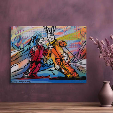 Carving Through Clouds (Original Painting)