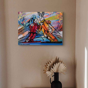 Carving Through Clouds (Original Painting)