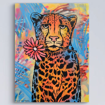 Cheetah Is Looking Good (Original Painting)