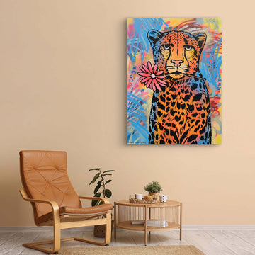 Cheetah Is Looking Good (Original Painting)