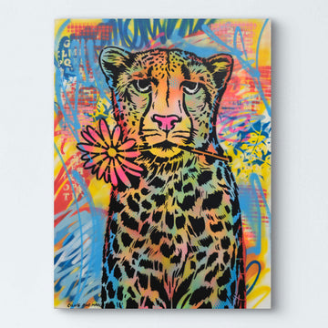 Cheetah Looks Pretty (Original Painting)