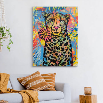 Cheetah Looks Pretty (Original Painting)
