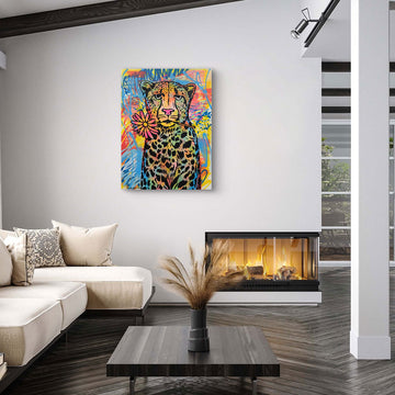 Cheetah Looks Pretty (Original Painting)