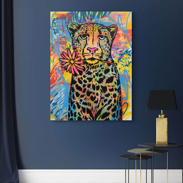 Cheetah Looks Pretty (Original Painting)