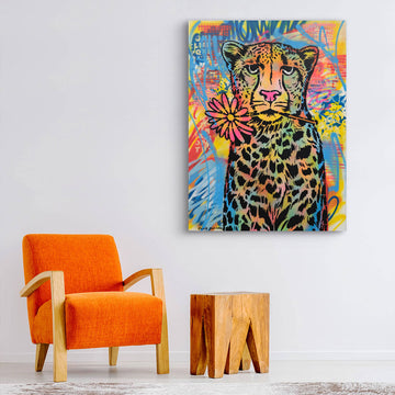 Cheetah Looks Pretty (Original Painting)