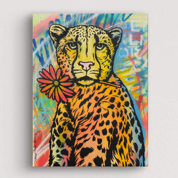 Cheetah in Paradise (Original Painting)