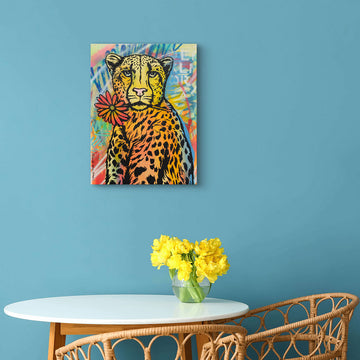 Cheetah in Paradise (Original Painting)