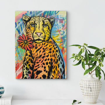 Cheetah in Paradise (Original Painting)