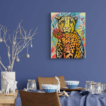 Cheetah in Paradise (Original Painting)