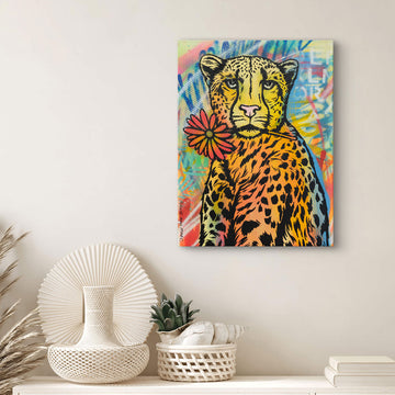Cheetah in Paradise (Original Painting)