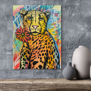 Cheetah in Paradise (Original Painting)