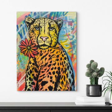 Cheetah in Paradise (Original Painting)