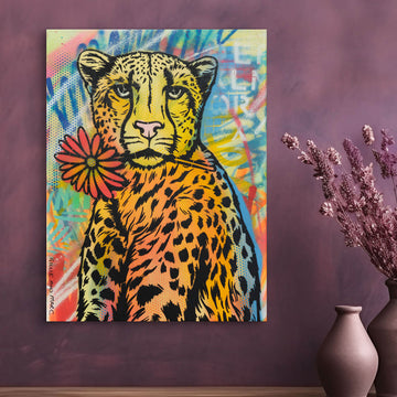 Cheetah in Paradise (Original Painting)