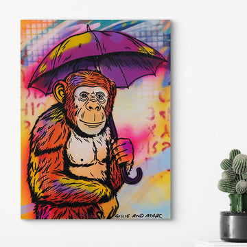 Chimp Day (Original Painting)