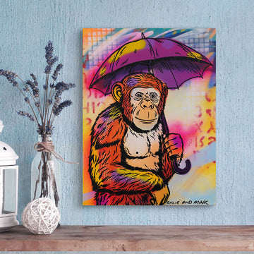 Chimp Day (Original Painting)