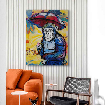 Chimp in Love Again (Original Painting)