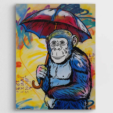Chimp in Love Again (Original Painting)