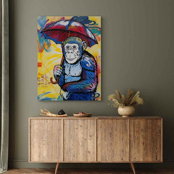 Chimp in Love Again (Original Painting)