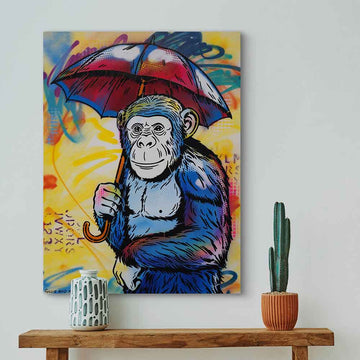 Chimp in Love Again (Original Painting)