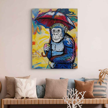 Chimp in Love Again (Original Painting)