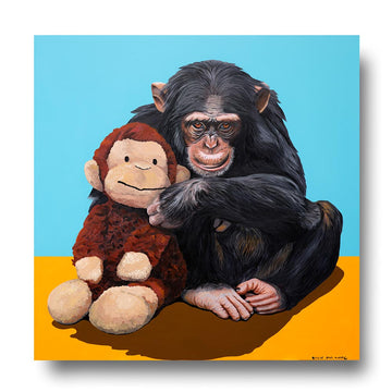 Chimp in Love (Original Painting)