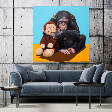 Chimp in Love (Original Painting)