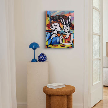 Coffee Time Under the Sydney Harbour Bridge (Original Painting)