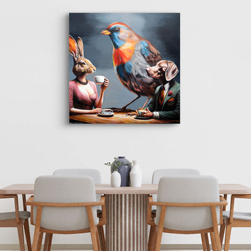 Coffee for three (Original Painting)