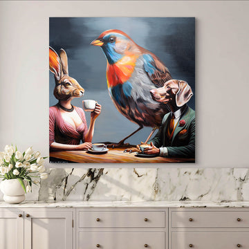 Coffee for three (Original Painting)