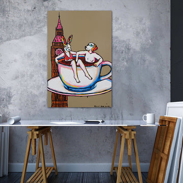 Coffee Near Big Ben (Original Painting)