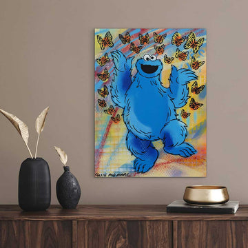 Cookie Monster Jump (Original Painting)