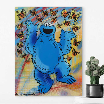 Cookie Monster Jump (Original Painting)