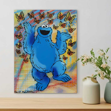 Cookie Monster Jump (Original Painting)
