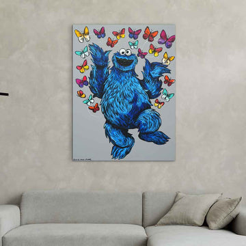 Cookie Monster Saw Love (Original Painting)